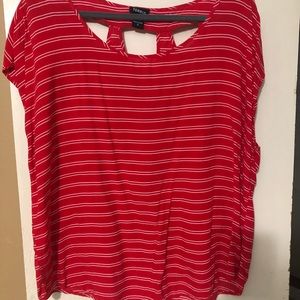 Torrid Red Stripe Top Size 0